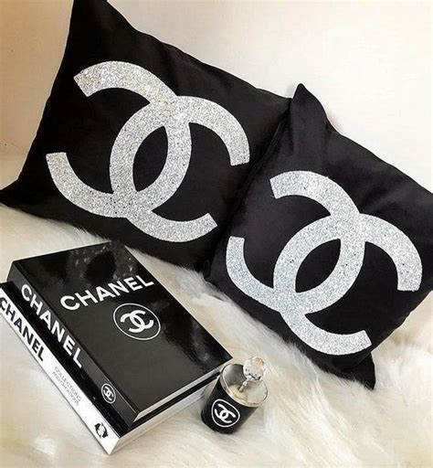 black chanel cushion covers|Amazon.com: Chanel Pillow.